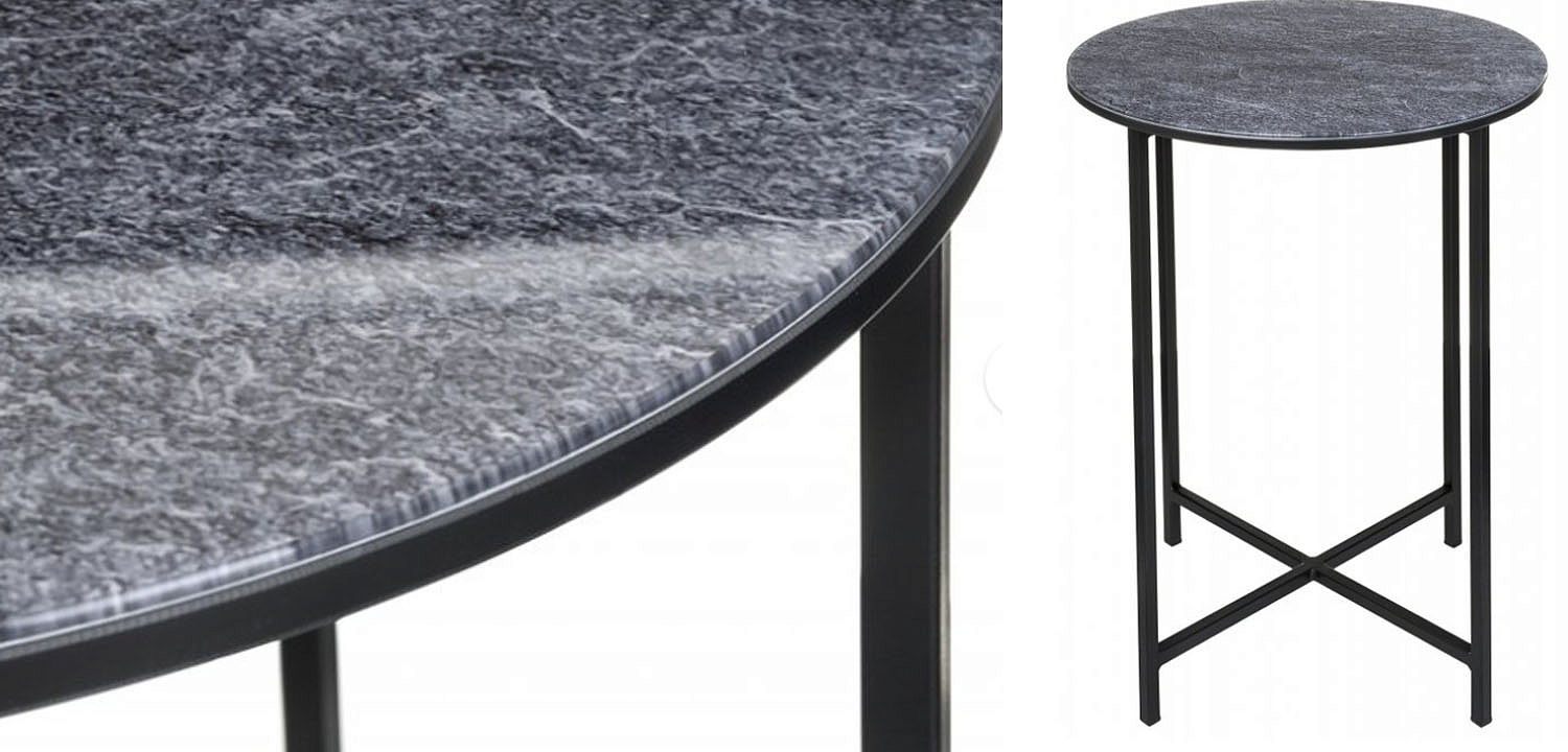Приставной стол Zermatt Side Table round gray Приставной стол Zermatt Side Table round gray - Loft-Concept в Тюмени