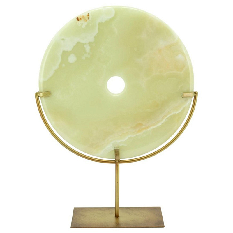 Статуэтка Disk Jade Stand Big Золотой Зеленый Статуэтка Disk Jade Stand Big Золотой Зеленый в Тюмени | Loft Concept