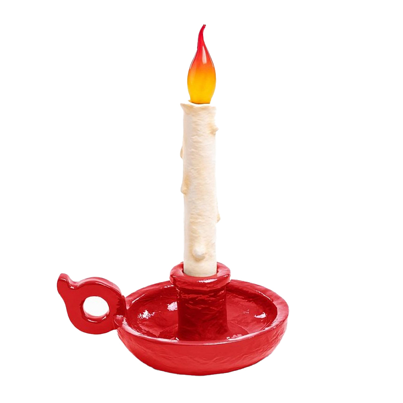 Настольная лампа Seletti Bugia red Белый Красный Настольная лампа Seletti Bugia red Белый Красный в Тюмени | Loft Concept