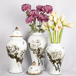 Декоративная ваза с крышкой Flowers in Pots варинант исполнения - 4 | Loft Concept в Тюмени