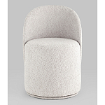 Пуф Loreen со спинкой вращающийся букле светло-серый варинант исполнения - 4 | Loft Concept в Тюмени