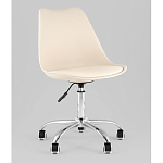 Офисный стул на металлическом основании EGGERY Beige пластик варинант исполнения - 1 | Loft Concept в Тюмени