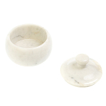 Сахарница из натурального камня Мрамор Белый Stone Sugar Bowls варинант исполнения - 3 | Loft Concept в Тюмени