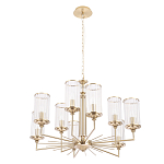 Люстра с 9-ю цилиндрическими стеклянными плафонами Jeanette варинант исполнения - 1 | Loft Concept в Тюмени