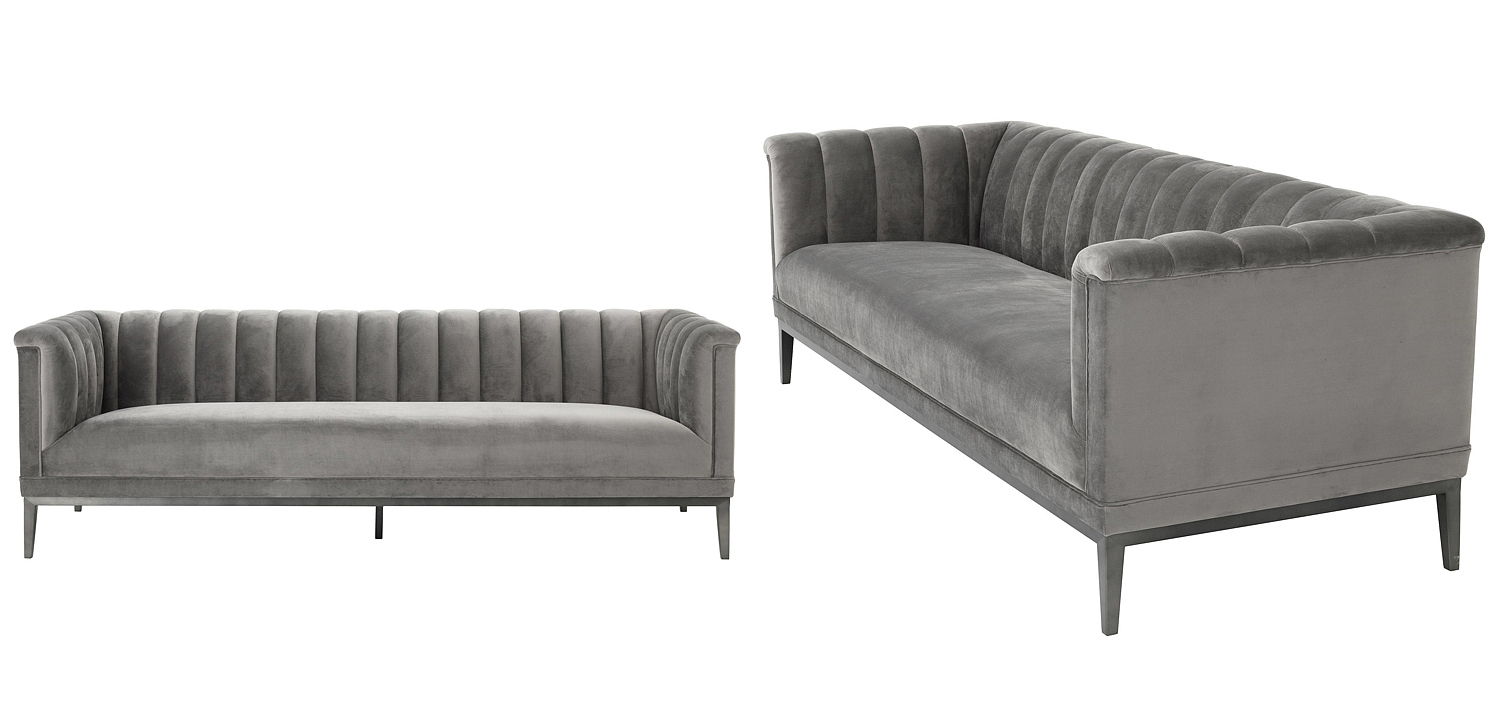Диван Eichholtz Sofa Raffles grey Диван Eichholtz Sofa Raffles grey - Loft-Concept в Тюмени