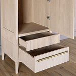 Узкий Шкаф Primo с 2 выдвижными ящиками Светлый дуб варинант исполнения - 5 | Loft Concept в Тюмени