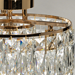 Потолочный светильник круглый с прозрачными подвесками Lunet варинант исполнения - 6 | Loft Concept в Тюмени