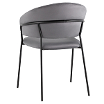 Стул в велюре серого цвета Horizon варинант исполнения - 5 | Loft Concept в Тюмени