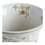 Ваза из фарфора на бронзовом основании Turquoise Blooming Garden варинант исполнения - 3 | Loft Concept в Тюмени