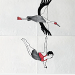 Плитка с узором Аист варинант исполнения - 2 | Loft Concept в Тюмени