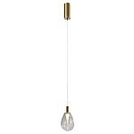 Подвесной светильник со стеклянным плафоном в форме капли NAOMI drop transparent glass варинант исполнения - 2 | Loft Concept в Тюмени