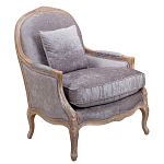 Кресло Ava Classical Armchair brown and grey velour варинант исполнения - 1 | Loft Concept в Тюмени