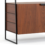 Стеллаж из орехового дерева Olson Rack варинант исполнения - 4 | Loft Concept в Тюмени