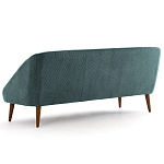 Трехместный диван с обивкой из велюра Belanger Sofa варинант исполнения - 3 | Loft Concept в Тюмени