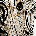 Арт-Объект из нитей Черно-Белый портрет Joana Schneider  варинант исполнения - 1 | Loft Concept в Тюмени