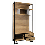 Стеллаж под TV в стиле лофт с открытыми полками и 2-мя ящиками Urban Style Space варинант исполнения - 2 | Loft Concept в Тюмени