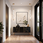 Люстра с белым скрученным плафоном Golden Swirl варинант исполнения - 10 | Loft Concept в Тюмени