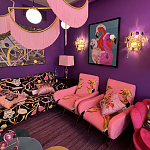 Картина Фламинго вышивка бисер Flamingo Beaded Wall Art варинант исполнения - 1 | Loft Concept в Тюмени