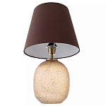 Настольная лампа с тканевым абажуром на овальном основании Lampshade on Oval Base варинант исполнения - 2 | Loft Concept в Тюмени