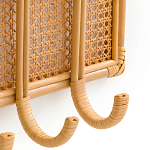 Настенная вешалка из ротанга Wila Wall Hanger M варинант исполнения - 3 | Loft Concept в Тюмени