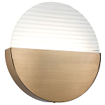 Бра в форме диска Leone Round Wall Lamp Brass варинант исполнения - 1 | Loft Concept в Тюмени