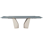 Стол обеденный раскладной со стеклянной столешницей Futuristic Table варинант исполнения - 2 | Loft Concept в Тюмени