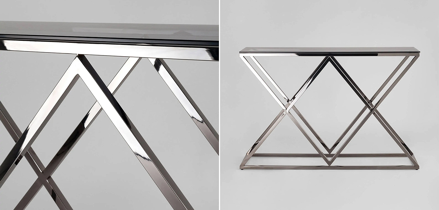 Консоль Geometry Rhombus Dark Chrome Консоль Geometry Rhombus Dark Chrome - Loft-Concept в Тюмени