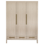 Большой Шкаф Primo Светлый дуб с 3 дверьми и 3 выдвижными ящиками варинант исполнения - 7 | Loft Concept в Тюмени