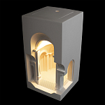 Встраиваемый в стену гипсовый светильник под покраску с арками и рельефными колоннами Antiquity Athena варинант исполнения - 3 | Loft Concept в Тюмени