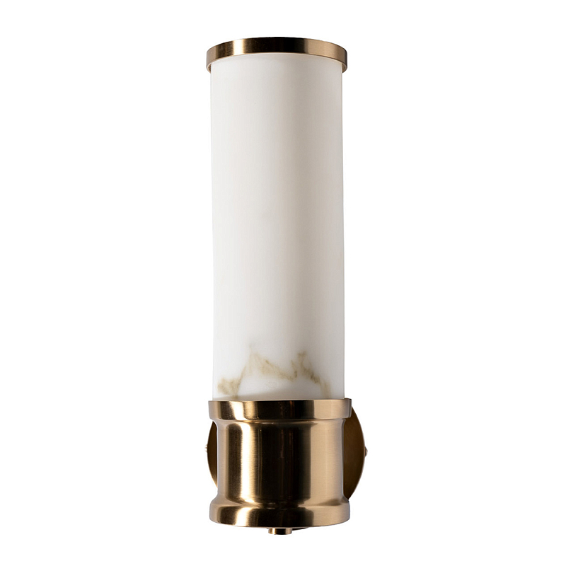 Бра цилиндрическое с расцветкой под мрамор Highlighting Золотой Белый в Тюмени | Loft Concept 