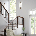 Бра с цилиндрическим тканевым абажуром белого цвета Feiss варинант исполнения - 2 | Loft Concept в Тюмени