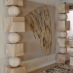 Декор настенный в Эко стиле рафия Malibu wall panel варинант исполнения - 1 | Loft Concept в Тюмени