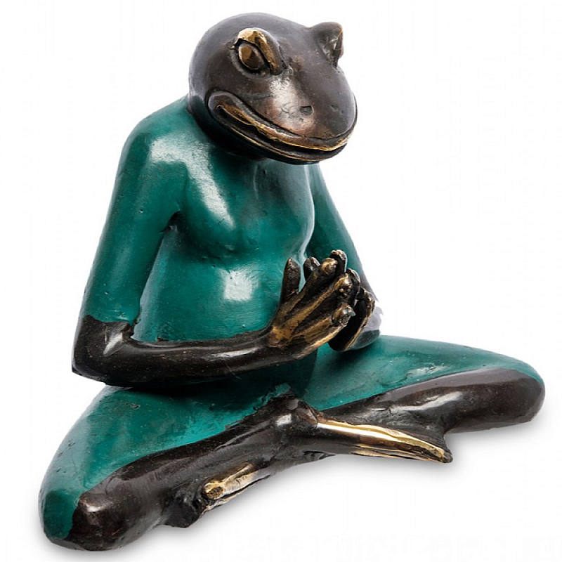 Статуэтка из бронзы в виде лягушки Animals Bronze Бронзовый Зеленый в Тюмени | Loft Concept 