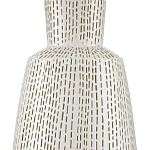 Настольная лампа с корпусом в форме вазы и белым абажуром Lots of Strokes варинант исполнения - 1 | Loft Concept в Тюмени