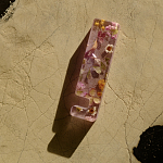 Подставка для телефона из эпоксидной смолы с цветами розовая Epoxy Flowers Phone Stand Pink варинант исполнения - 8 | Loft Concept в Тюмени