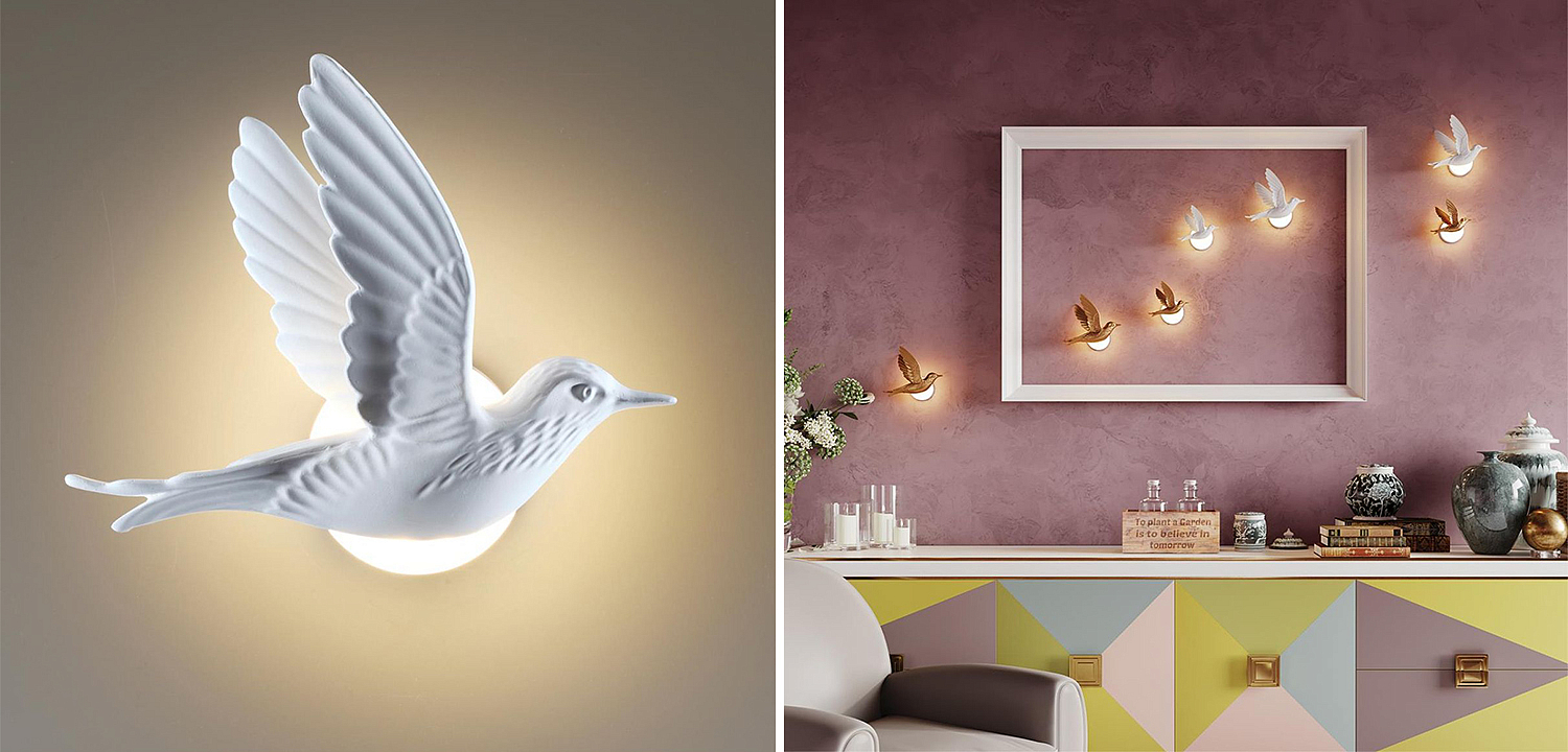 Бра White Bird Wall Lamp Бра White Bird Wall Lamp - Loft-Concept в Тюмени