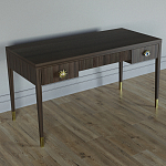 Письменный стол Elsa Dreams Walnut Шпон дерево с двумя ящиками варинант исполнения - 2 | Loft Concept в Тюмени