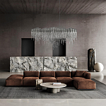 Люстра подвесная с металлическими дугами и длинными цепочками 115 см Atlantis Chain варинант исполнения - 17 | Loft Concept в Тюмени