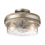 Потолочный светильник с прозрачным стеклянным плафоном с эффектом пузырьков Kichler варинант исполнения - 1 | Loft Concept в Тюмени