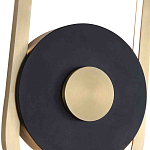 Бра с овальной рамойцвета латунь и черным кругом в центре Midnight Orbit варинант исполнения - 2 | Loft Concept в Тюмени