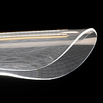 Люстра линейная с прозрачным волнообразным плафоном Wave Line варинант исполнения - 6 | Loft Concept в Тюмени