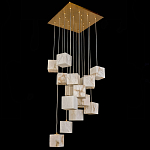 Люстра подвесная с квадратными плафонами из натурального камня Glowing Spheres варинант исполнения - 3 | Loft Concept в Тюмени