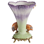 Ваза с цесарками из фарфора с бронзовыми элементами Garden of Eden варинант исполнения - 2 | Loft Concept в Тюмени