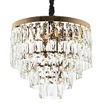 Люстра с прямоугольными хрустальными подвесками Lunet Crystal Rectangulars Chandelier 6 варинант исполнения - 1 | Loft Concept в Тюмени