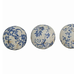  Набор керамических шаров с синей росписью Oriental Blue & White Ornament Vases варинант исполнения - 3 | Loft Concept в Тюмени