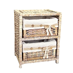 Стеллаж для детской с плетенным выдвижными корзинами Bow варинант исполнения - 2 | Loft Concept в Тюмени