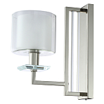 Бра с геометрическим каркасом из металла и цилиндрическим стеклянным плафоном Laurent варинант исполнения - 1 | Loft Concept в Тюмени