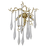 Бра с декором в виде ветвей и стеклянных подвесок в форме капель Droplet Chandelier варинант исполнения - 1 | Loft Concept в Тюмени