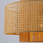 Подвесной светильник с абажуром из плтеного бамбука Light Inside the Cell варинант исполнения - 4 | Loft Concept в Тюмени