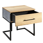 Тумба прикроватная с ящиком в стиле лофт Urban Style Space 2 варинант исполнения - 4 | Loft Concept в Тюмени